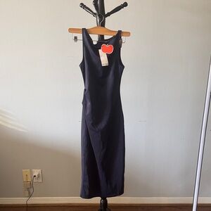 Cider Midnight Blue Midi Dress